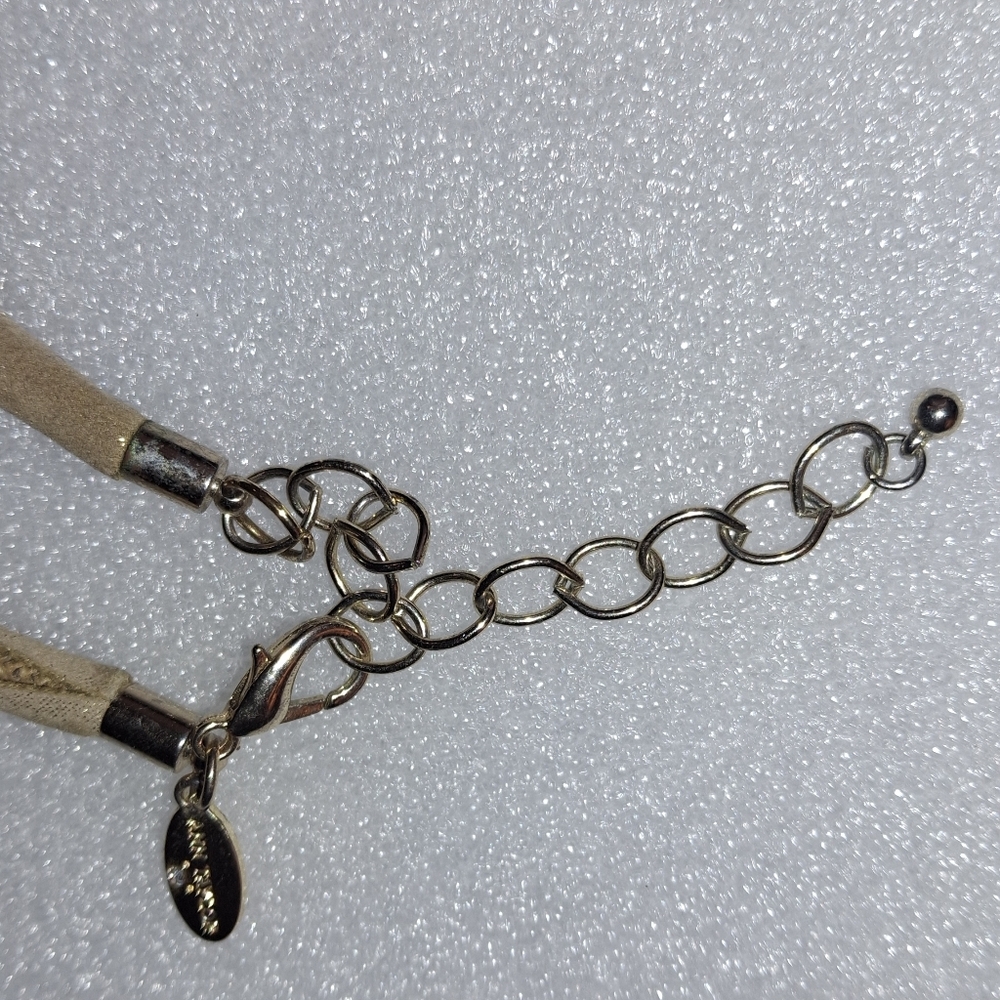Ann Taylor Statement Rustic Unique Necklace Adjustable-note Flaw - Picture 6 of 13